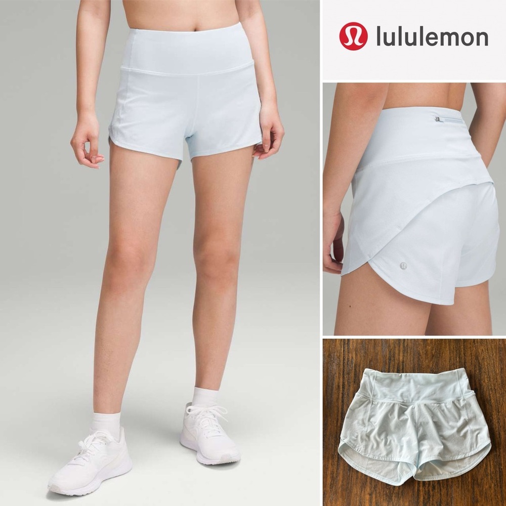 lululemon athletica Light Blue Athletic Shorts